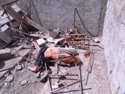 The corpse of a woman