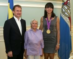 Aleksandr Popov, Nataliya Dovgodko and Raisa Kirillova