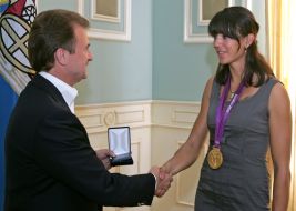 Aleksandr Popov and Nataliya Dovgodko