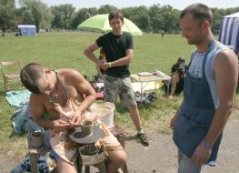 Gonchar sculpts the pot
