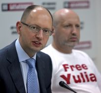 Aleksandr Turchinov and Arseniy Yatsenyuk