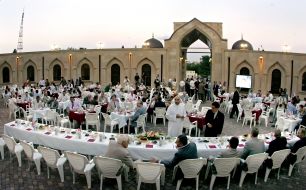 Participants of the official Iftar