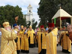 Participants of religious procession