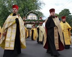 Participants of religious procession