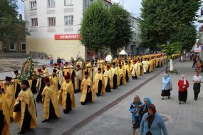 Participants of religious procession
