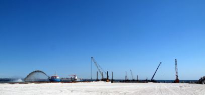 Construction of container terminal