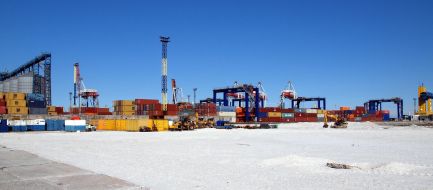 Construction of container terminal