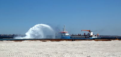 Construction of container terminal