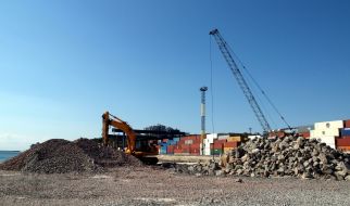 Construction of container terminal