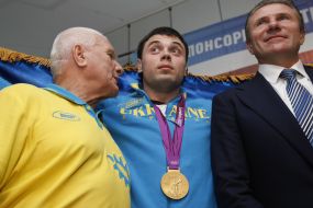 Sergey Bubka and Aleksey Torokhtiy