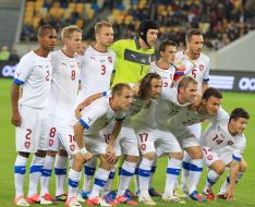 Players of the team of Czekh on football