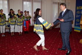 Виктор Янукович и Елизавета Брызгина