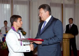 Виктор Янукович и Василий Ломаченко