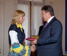 Виктор Янукович и Яна Дементьева