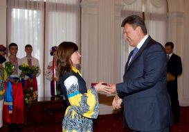 Viktor Yanukovich and Yelena Kostevich