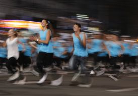 Participants of the dancing project «Maydans. 2012»