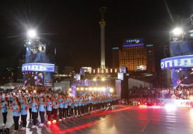 Participants of the dancing project «Maydans. 2012»