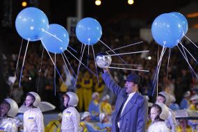 Participants of the dancing project «Maydans. 2012»