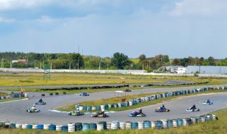 The participants of carting races