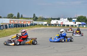 The participants of carting races 