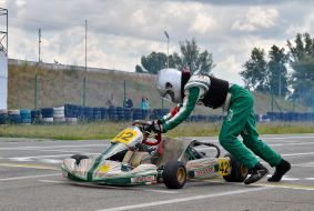 The participant of carting races