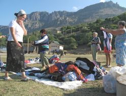 Trade of second-hand in the open air