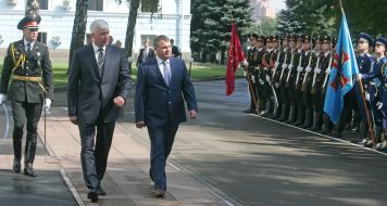 Dmitriy Salamatin and Anatoliy Serdyukov