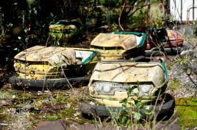 Abandoned merry-go-arounds