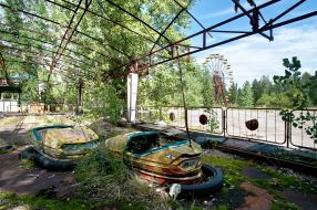Abandoned merry-go-arounds