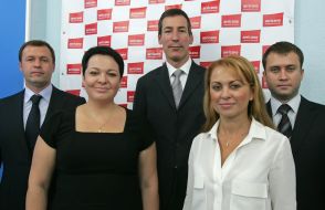 The press conference participants