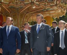 Mikhail Dobkin, Viktor Yanukovych and Gennady Kernes