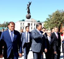 Mikhail Dobkin, Viktor Yanukovych and Gennady Kernes