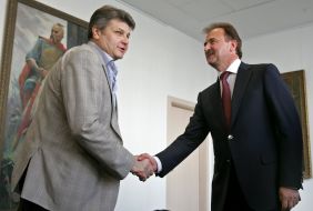 Aleksandr Popov and Oleg Pinchuk