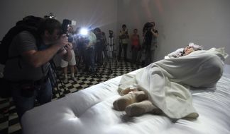 The girl in the image of Sleeping Beauty