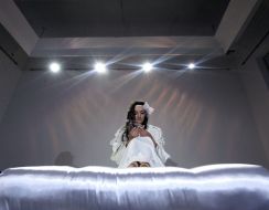 The girl in the image of Sleeping Beauty