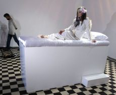 The girl in the image of Sleeping Beauty