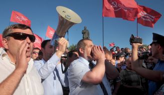 Refat Chubarov and Akhtem Chiygoz