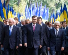 Viktor Yanukovich, Nikolay Azarov and Vladimir Litvin