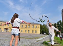 The participants at the Museum "Kiev Fortress"