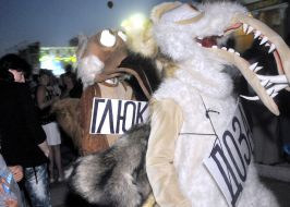 Participants of movement "Youth Against Drugs"