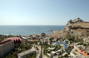 Sudak city and Genoese fortress