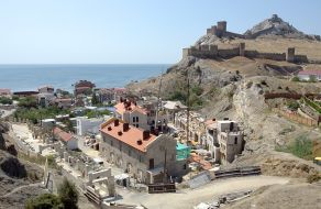Sudak city and Genoese fortress