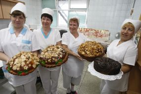 Workers at the plant