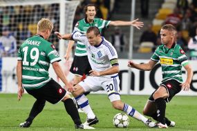 Mike Hanke, Filip Daems and Oleg Gusev