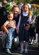 Vladimir Bystryakov, Aleksandr Bystryakov and Mariya Bystryakova