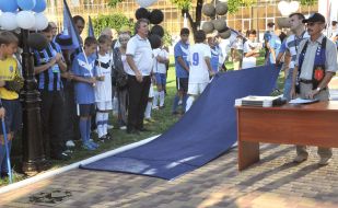 Учасники відкриття Алеї слави ФК "Чорноморець" 