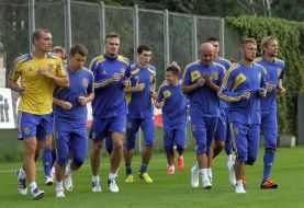 Players football team of Ukraine