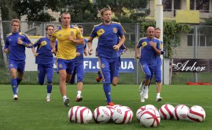 Players football team of Ukraine