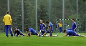 Players football team of Ukraine