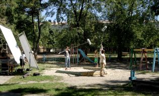 Filming of "Green jacket" 